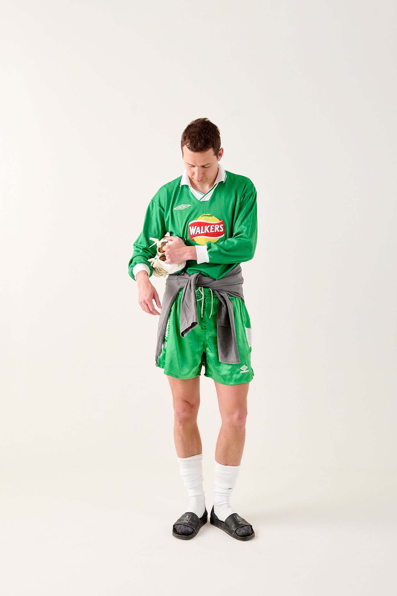 Umbro Football Jersey with long sleeves #11, late 1990s (Medium)
