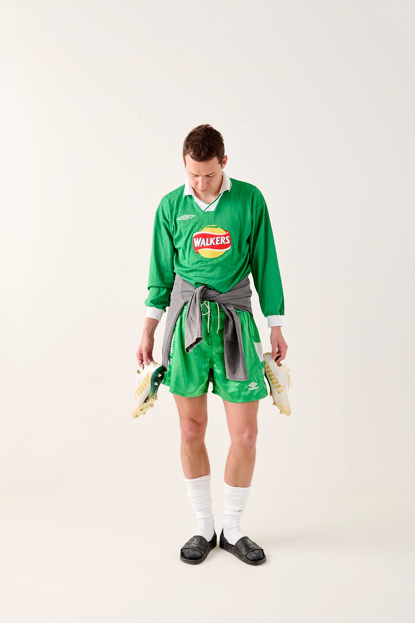 Umbro Football Jersey with long sleeves #11, late 1990s (Medium)