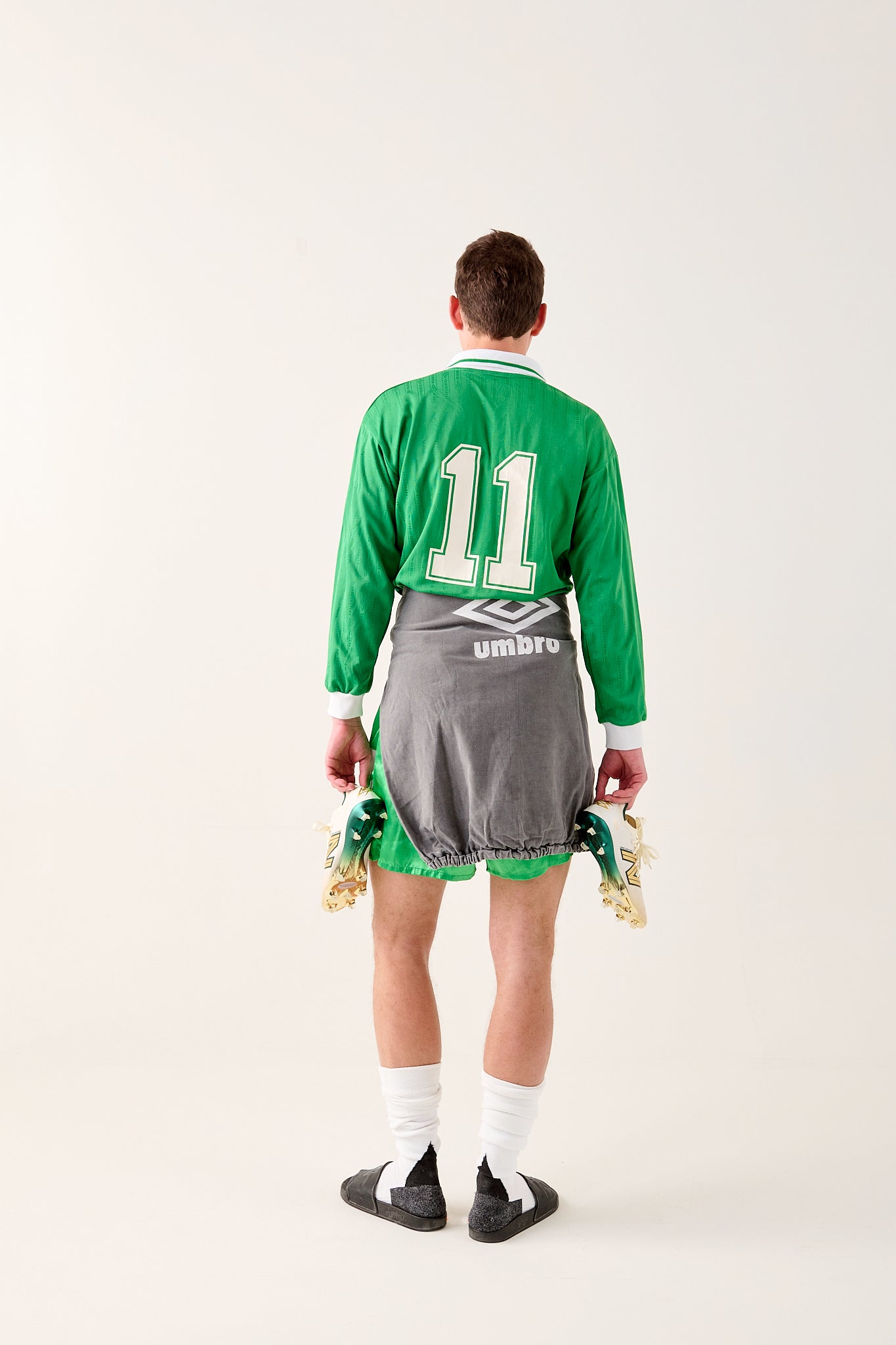 Umbro Football Jersey with long sleeves #11, late 1990s (Medium)