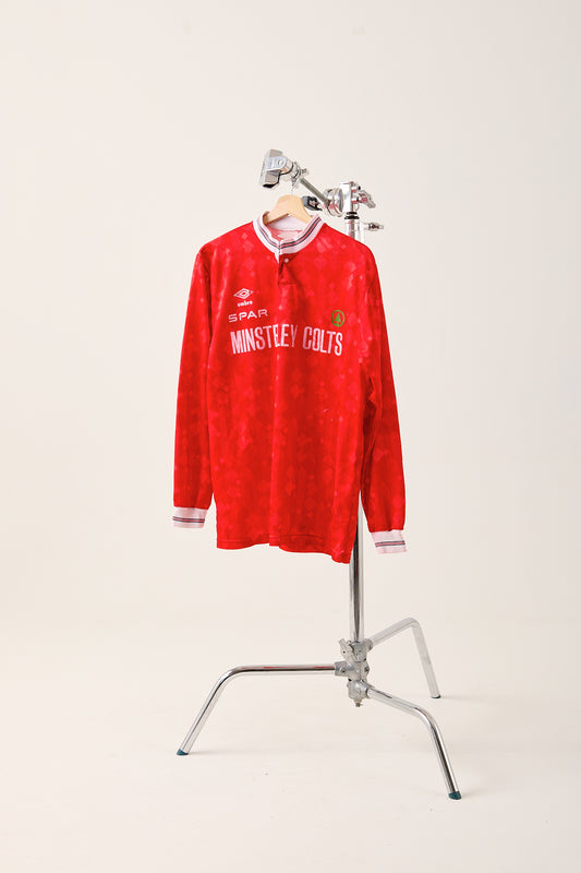 Umbro Football Jersey with long sleeves #8, early 1990s (Medium)